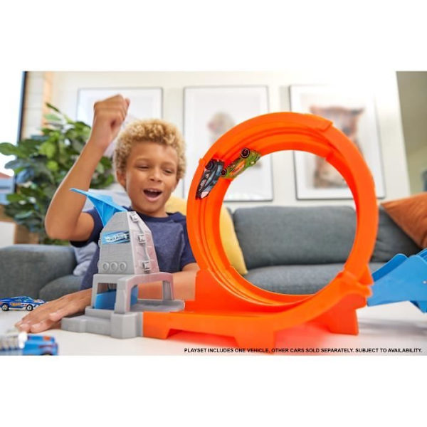 Hot Wheels - Looping de Champion - Circuit / Small car Circuit - Orange - Från 4 år Flerfärgad