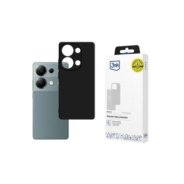 Smartphone-fodral - 3MK - Redmi Note 13 Pro 4G - Mörkgrå - Matt silikon - Repellerande skydd Mörkgrå