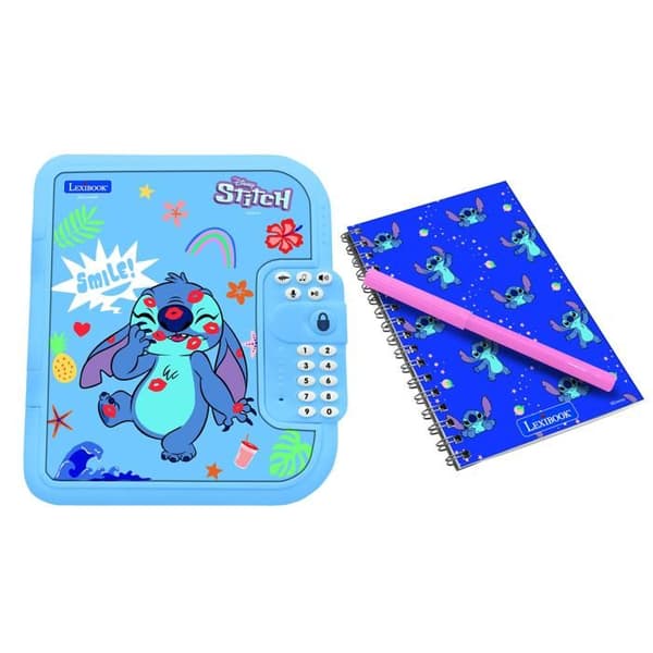 Elektronisk dagbok med Stitch Safe BLÅ