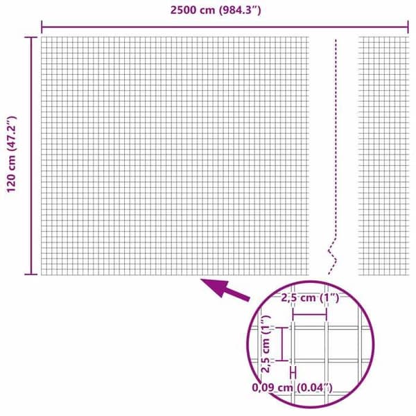 vidaXL Svetsad Stängsel Grön 42005076