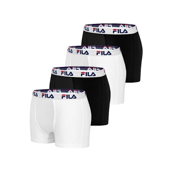 Fila Boxer Herrarna Kalsonger - Svart (4-pack) Flerfärgad M