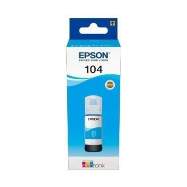 EPSON Epson EcoTank 104 Ink Refill Kit - Cyan - Inkjet - 7500 sidor - 1 enhet(er) (C13T00P240)