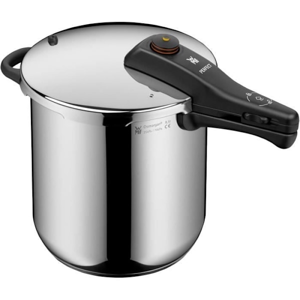 Tryckkokare - WMF - Perfect - 8,5 L - Cromargan rostfritt stål - Induktionskompatibel Rostfritt stål