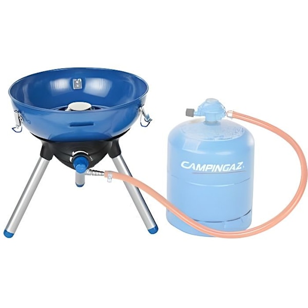 Campingaz Party Grill 400, 2000 W, Dubbelkontaktgrill, Naturgas, Piezo, Blå, Rund