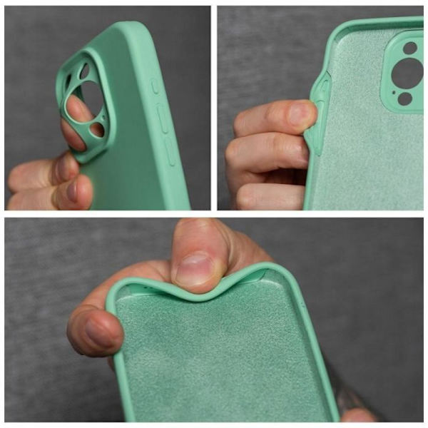Housse - etui - chaussette Oem SILIKONSKA SKAL 2 mm för iPhone 16 Pro Max mintgrön
