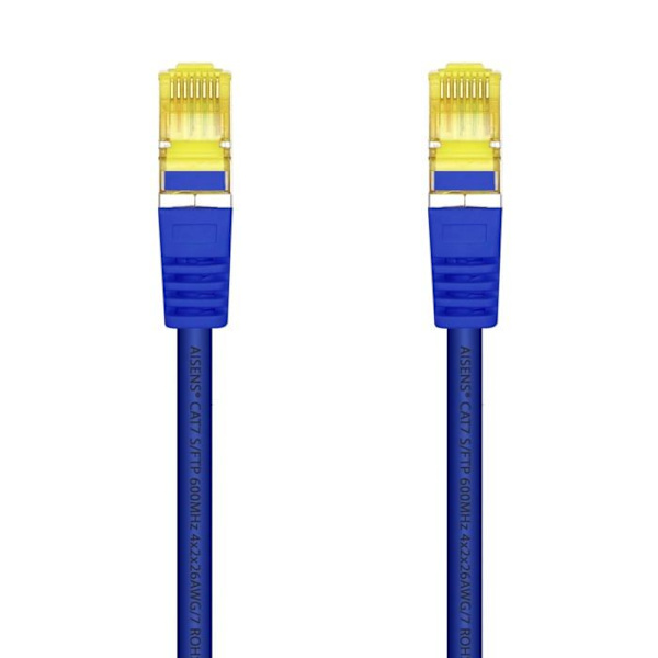 Aisens - A146-0478 - RJ45 LSZH Kat.7 600 MHz S/FTP PIMF AWG26 nätverkskabel, blå, 1,0 m