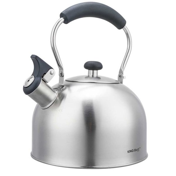 CZAJNIK 2,5L MED FLÖJT KINGHOFF KH-1859 SILVERFÄRGAD