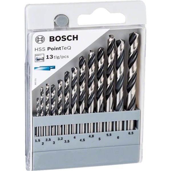 Bosch PointTeQ HSS spiralborr, 13-delat set