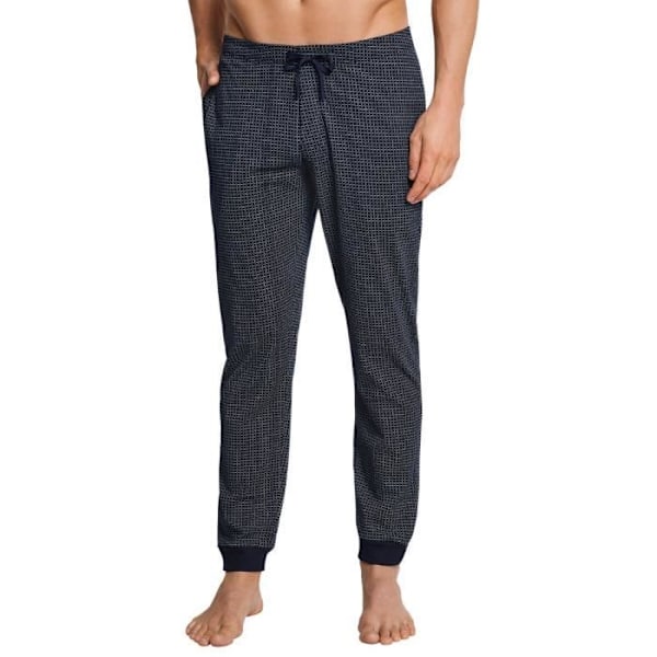 Långa pyjamasbyxor Herr Mix & Relax - SCHIESSER - Mönstrad mörkblå - Bekvämt elastiskt midjeband Mönstrad i mörkblått XL