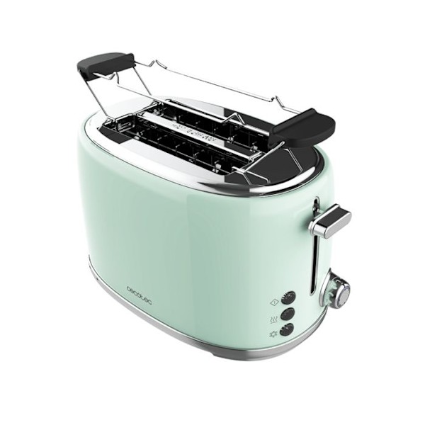Cecotec Vertikal Brödrost Toast&amp;Taste 1000 Retro Dubbel Grön