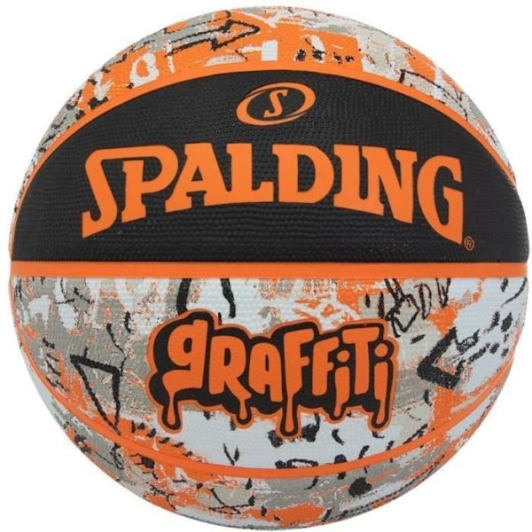 Basketboll - Spalding - Orange Graffiti Gummi - Storlek 7 - Färg Orange - Unisex Orange