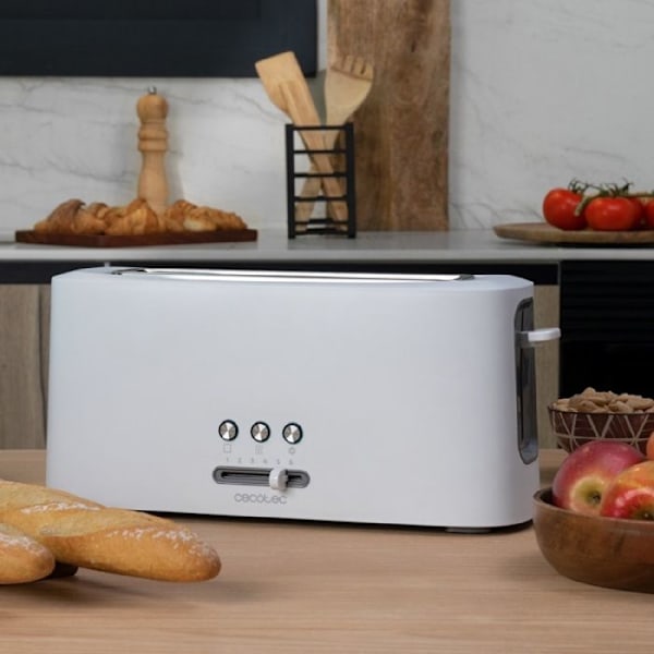 Cecotec Vertikalt Brödrost Toast&amp;Taste 10000 Extra Vit Vit