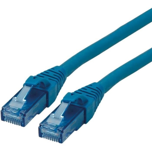 ROLINE LAN-kabel Cat 6A Component Level - UTP Ethernet-nätverkskabel med RJ45-kontakt - blå 0,5 m - 21152740