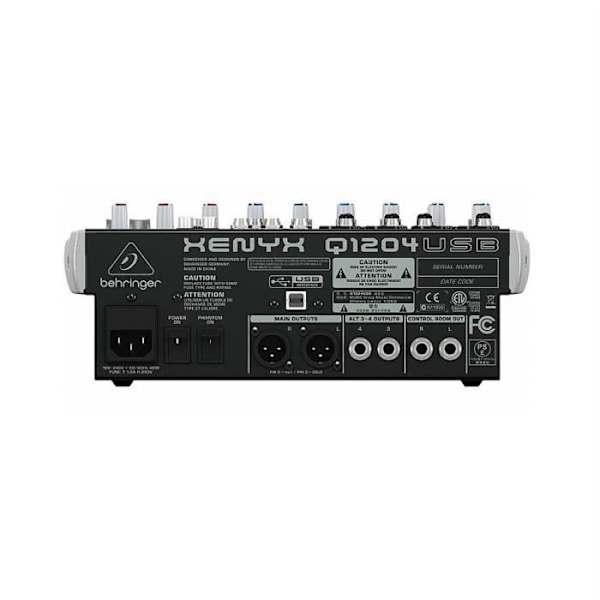 Behringer Xenyx Q1204USB Mixer.