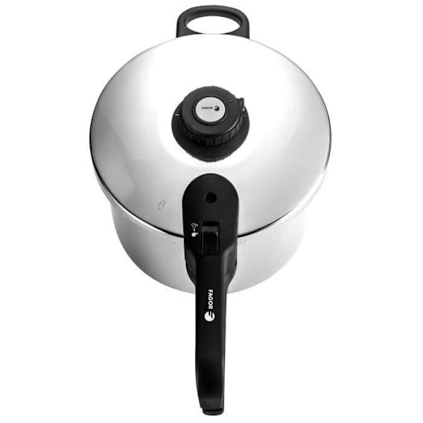 Tryckkokare 6 + 4 L, induktion, 18/10 rostfritt stål, tryckregulator FAGOR Dual Xpress 6/4 Silver 802790
