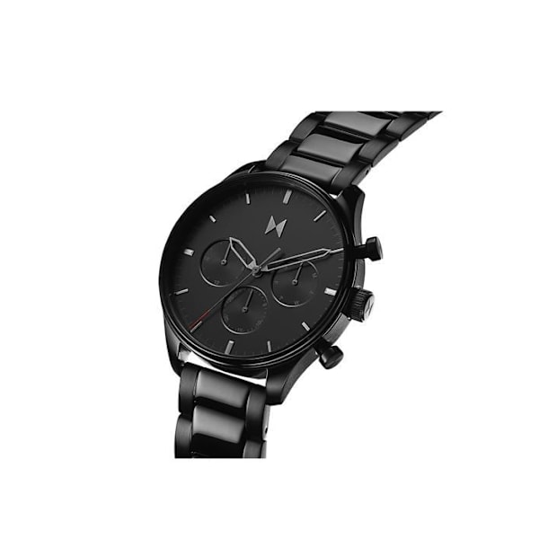 Mvmt - 28000232-D - Analog multifunktionskvartsklocka för män med svart armband i rostfritt stål -