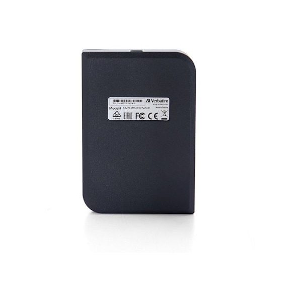 Extern hårddisk VERBATIM STORE N GO BÄRBAR SSD USB 3.2 GEN1 256GB Svart - USB-C Typ - 2,5'