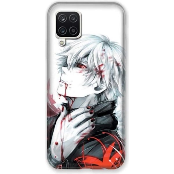 Fodral till Samsung Galaxy A12 Manga Kaneki Vit en storlek