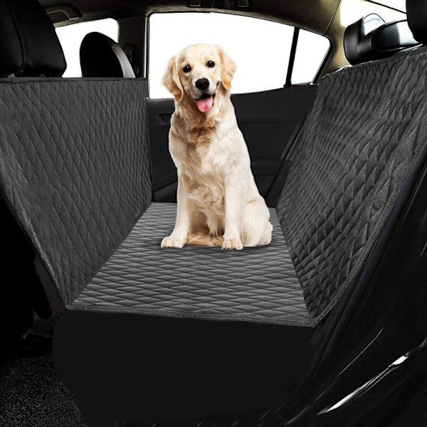 Pet Car Seat Cover - Överdrag med sidoskydd för bilens baksäte och bagageutrymme