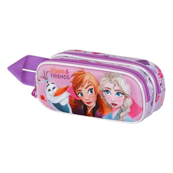 Trousse Dubbel 3D - Disney Frost 2 (Frozen) Vänner - Fuchsia - One Size Fuchsia