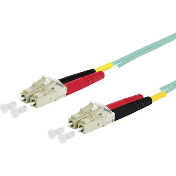 Metz Connect 151J1JOJO10E fiberoptisk anslutningskabel [2x LC hane - 2x LC hane] 50-125 µ Multimode OM3 1 m