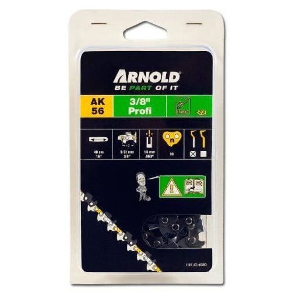 Arnold 1191-X3-6360 Hobby Motorsågskedja 60 drivlänkar 1,52 mm (3/8 ") x 1,6 mm 40 cm