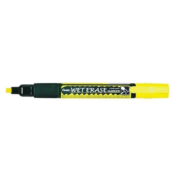 Markör - Pentel - SMW26 - Snedspets - Gul - Raderbar Gul