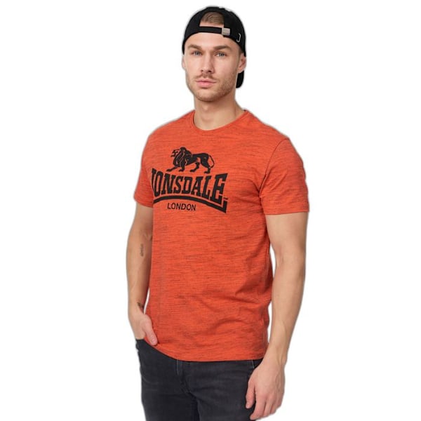 T-shirt - Lonsdale - Gargrave - Orange - Korta ärmar - Klassisk krage märgel orange/svart XL