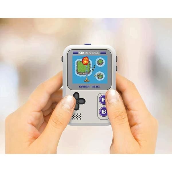 My Arcade - Gamer mini klassisk fickkonsol - Grå/lila Grå/lila