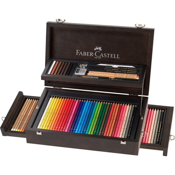 Matite Colorate - FABER CASTELL - A&G COLLECTION - 36 färger - Wengè - Professionell 36 färger