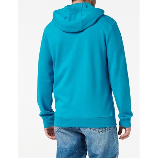 Armani utbyteströja - 3LZMAMZJ8QZ15BBS - Hoodie Extended Logo Bak/fram Sweat a Capuche Homme Blå mosaik S