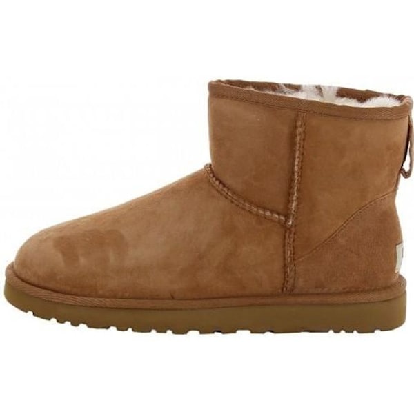 UGG Classic Mini ankelkänga - Dam - Kastanj - Fårskinn - Bekväm och varm kastanj 37