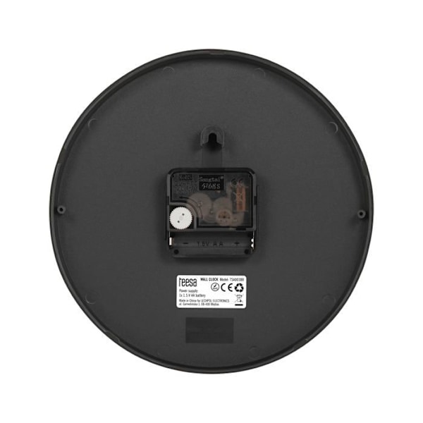 Klocka - pendel Teesa - TSA0038B - Väggklocka 20 cm svart