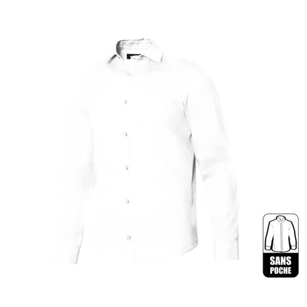 Polycotton-skjorta Velilla - vit vit XL