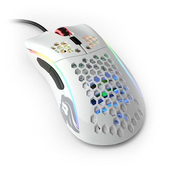 Souris Gaming - Glorious PC Gaming Race - Modell D - Vit - Trådad - Optisk