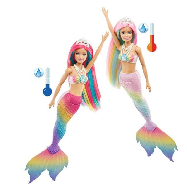 Barbie - Rainbow Magical Mermaid - Docka - Från 3 år Flerfärgad