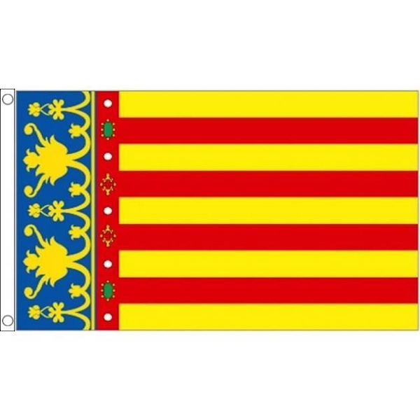 Flagga - A-Ö-FLAGGA - Valencia - 150x90cm - Polyester - Hög kvalitet