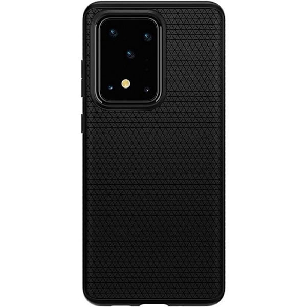 Fodral - Spigen - Galaxy S20 Ultra - Geometriskt mönster - Dubbelt skydd - Mjuk TPU Svart