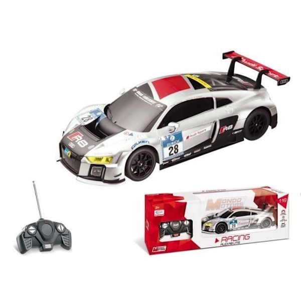 Audi R8 LMS MONDO Radiostyrd bil - Skala 1:18 - Pojke - Från 3 år AUDI-R8 LMS