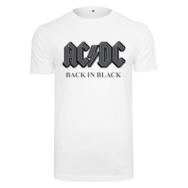 Urban Classics ACDC Back In Black Tee - vit - S Vit S
