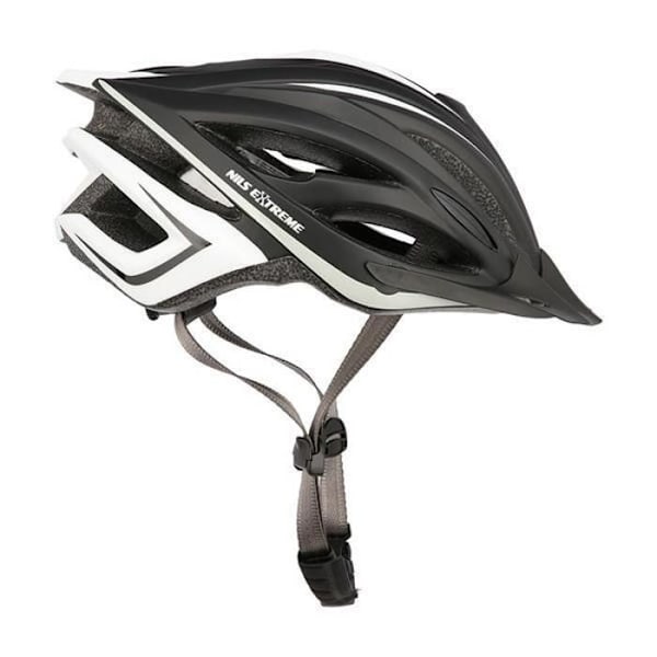 Cykelhjälm - NILS Extreme - MTW202 - Svart/Vit - Unisex - In-mold svart vit M