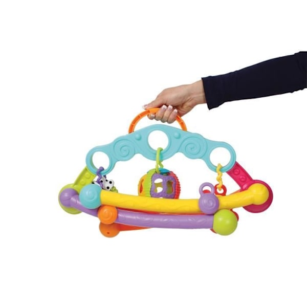 Bärbar hopfällbar lekbåge - PLAYGRO - Junyju - För bebisar - Ljudeffekter Färgrik