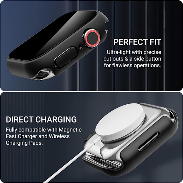 Hybridhus Crong för Apple Watch 41 mm (Starlight)