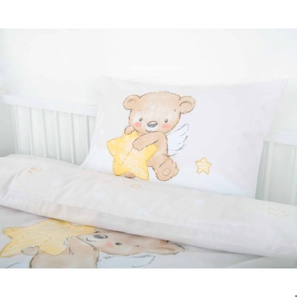 Sängkläder - Herding - Liten skyddsängel - Flanell - 100% Bomull - Certifierad OEKO-TEX® rosa