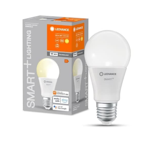 LED-lampa - LEDVANCE - SMART+ WIFI - 9W - 806lm - E27 bas Vit