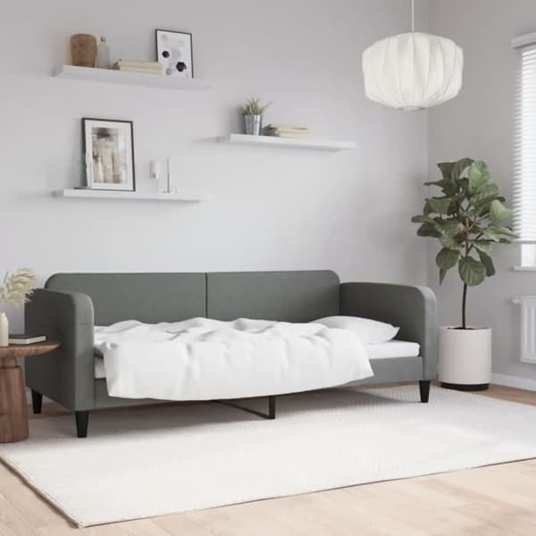 vidaXL Daybed Mörkgrå 80x200 cm Tyg 354029