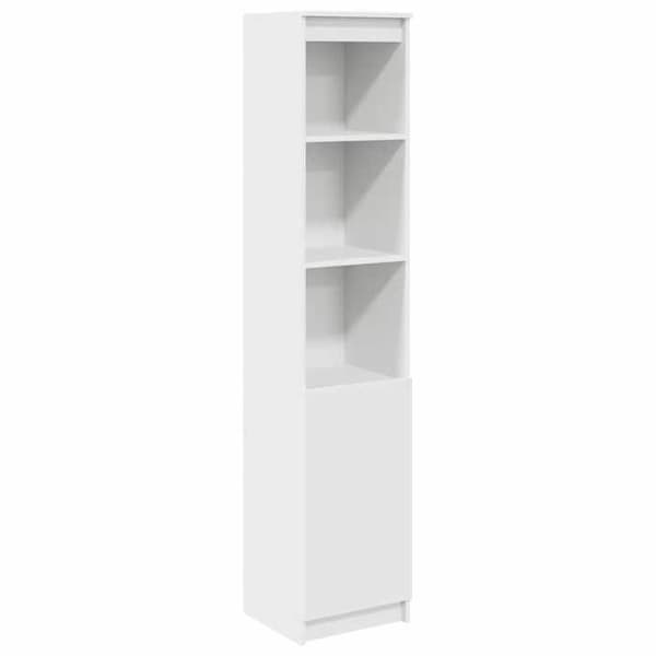 vidaXL Vit buffé 37,5x35x180 cm ingenjörsträ 861670