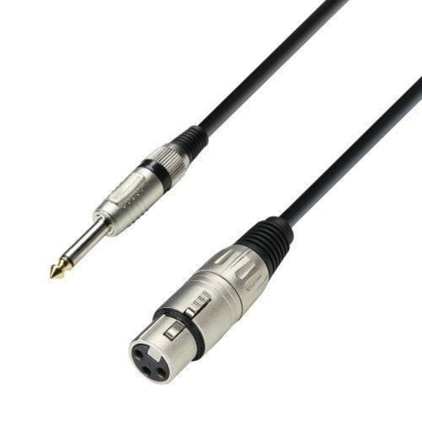 Adam Hall 3 Star Series Mikrofonkabel Hon XLR till 6,3 mm Mono Jack Längd 3 m