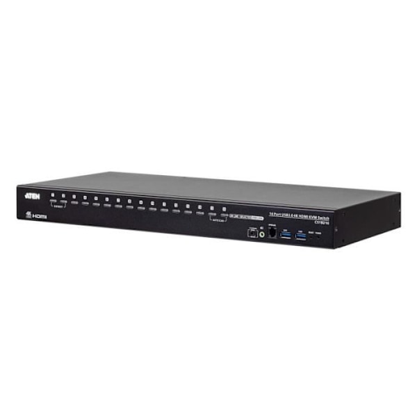 ATEN CS18216 - KVM-/Audio-/USB-switch - 16 x KVM/Audio/USB - 1 Benutzer lokaler - en Rackmonterbar - DC Power -