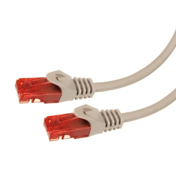 Patchkabel RJ45 Cat6 UTP Ethernet 3 m grå Maclean MCTV-303 S